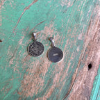 Sterling Silver Oxidized St Benedict Medallions
