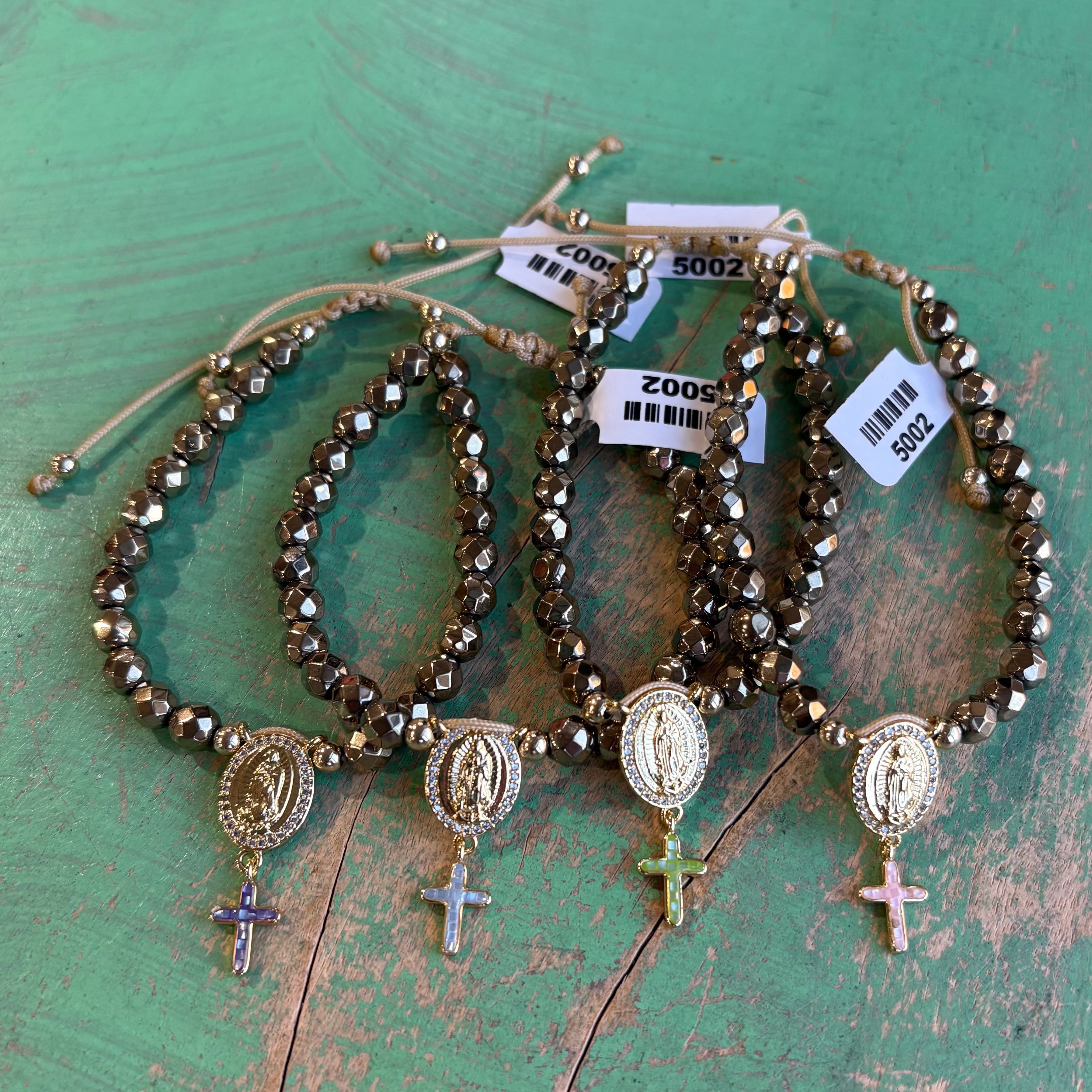 Golden Faith Hematite Bracelet