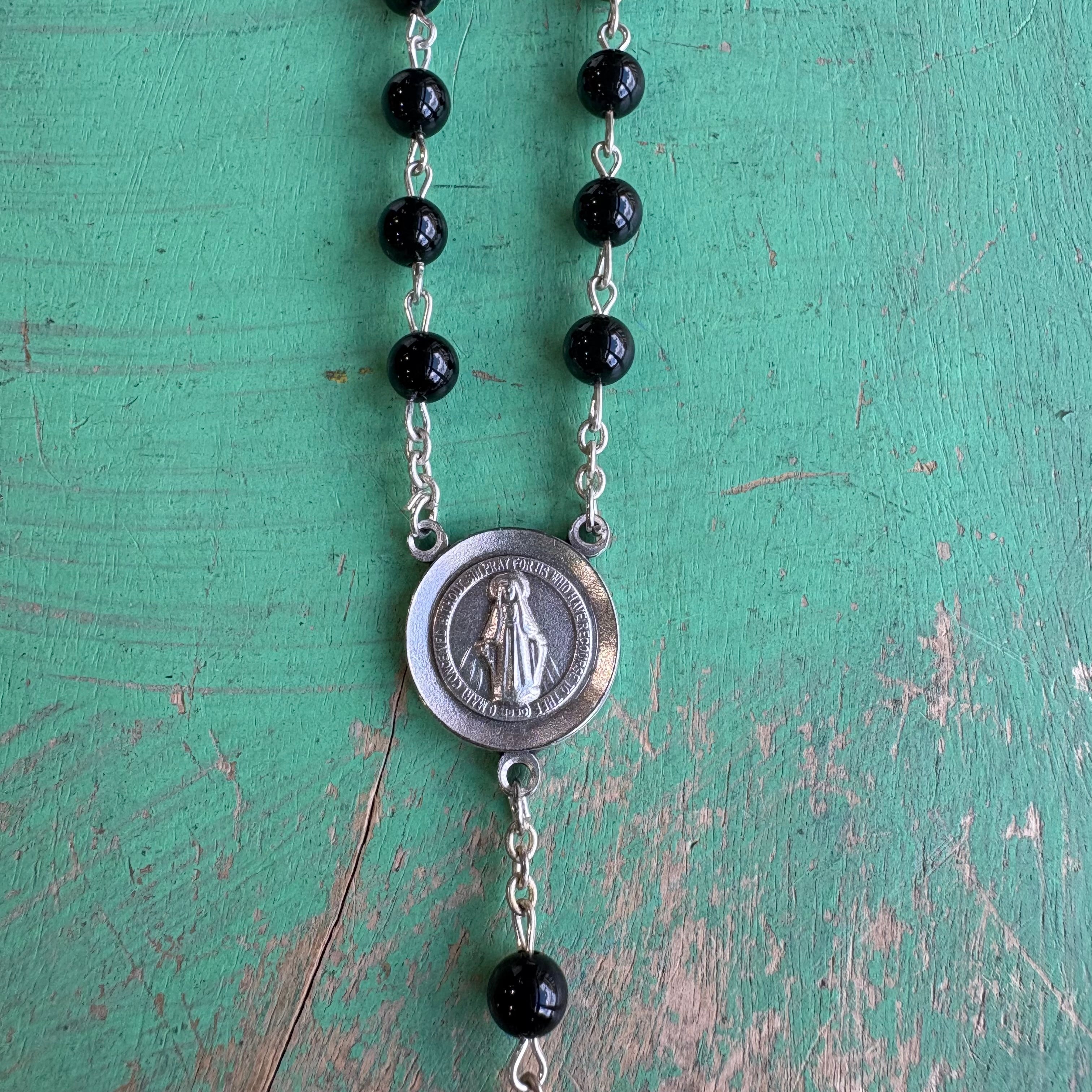Black Onyx Men's Rosary