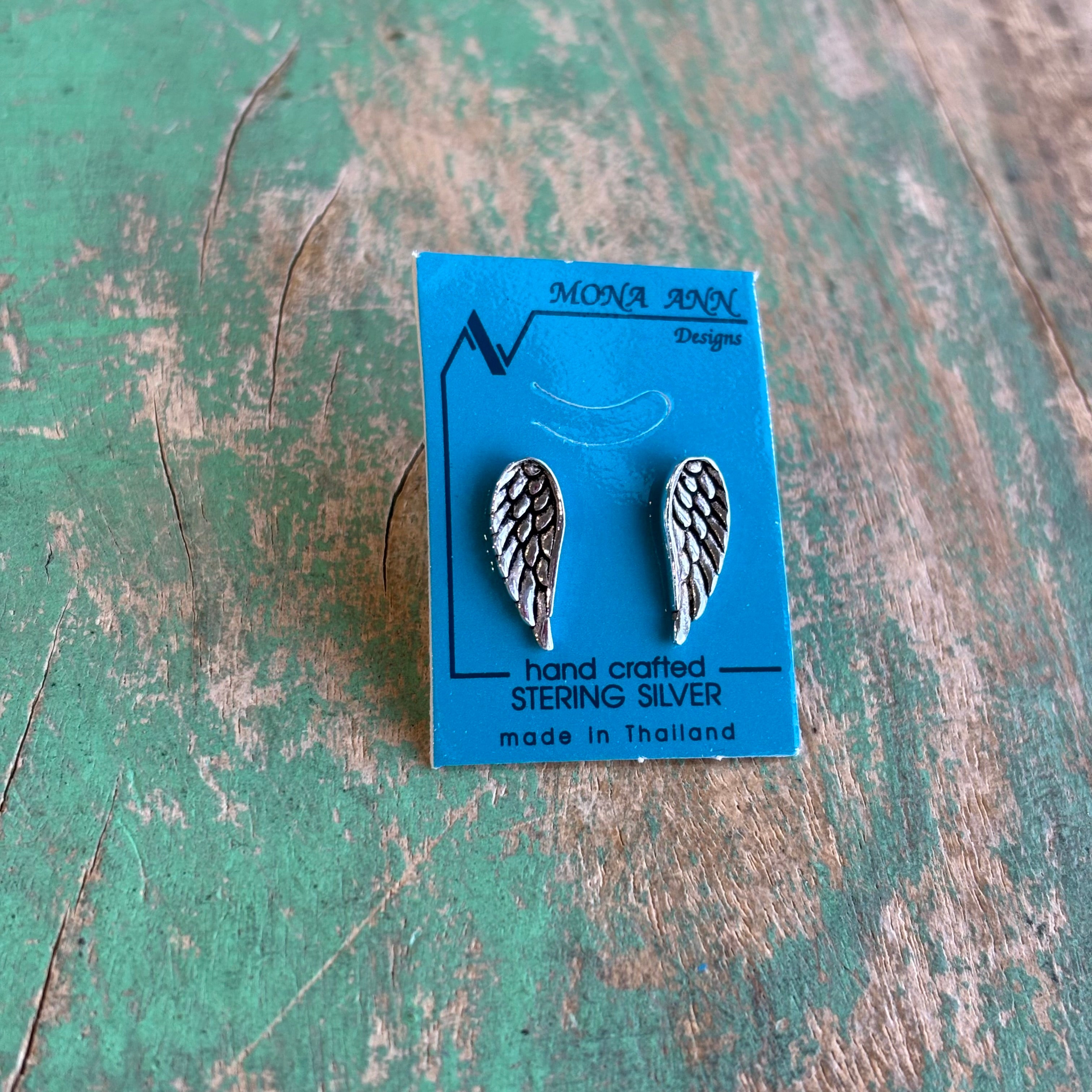 Sterling Silver Angel Wing Earrings