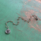 Dainty Sacred Heart Mother of Pearl Beaded Necklace