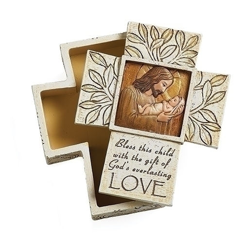 Jesus Loves Me Keepsake Cross Box