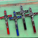 7” St. Benedict Enamel Crucifix – Metal Alloy