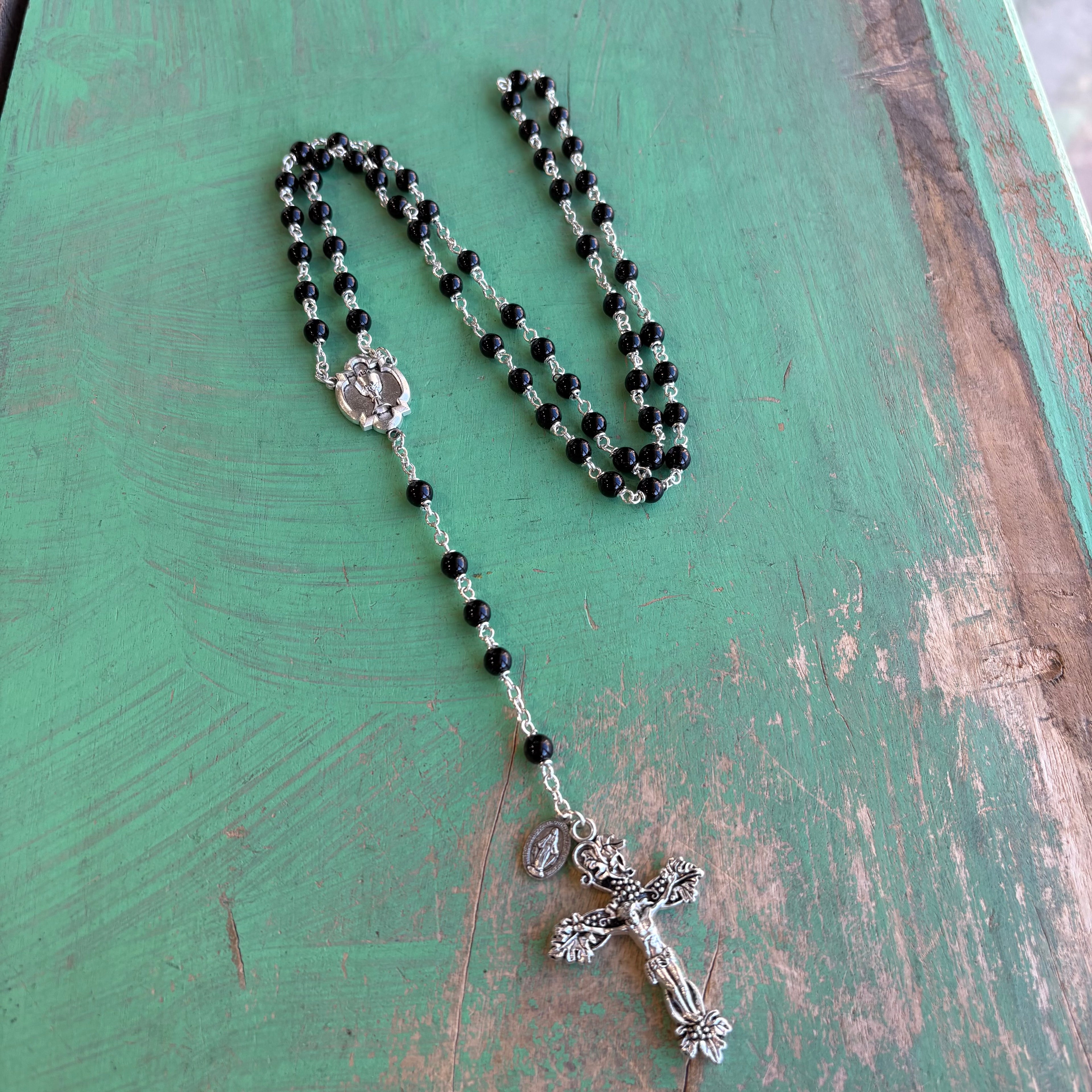 White Heritage Holy Communion Rosary