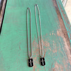 Bold Faith Black Enamel Cross Necklace
