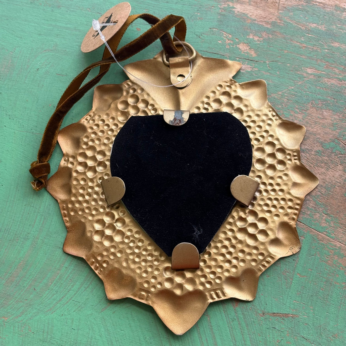 Sacred Heart Ex-Voto Mini Mirror Collection – 6” Antique Gold | 4 Styles