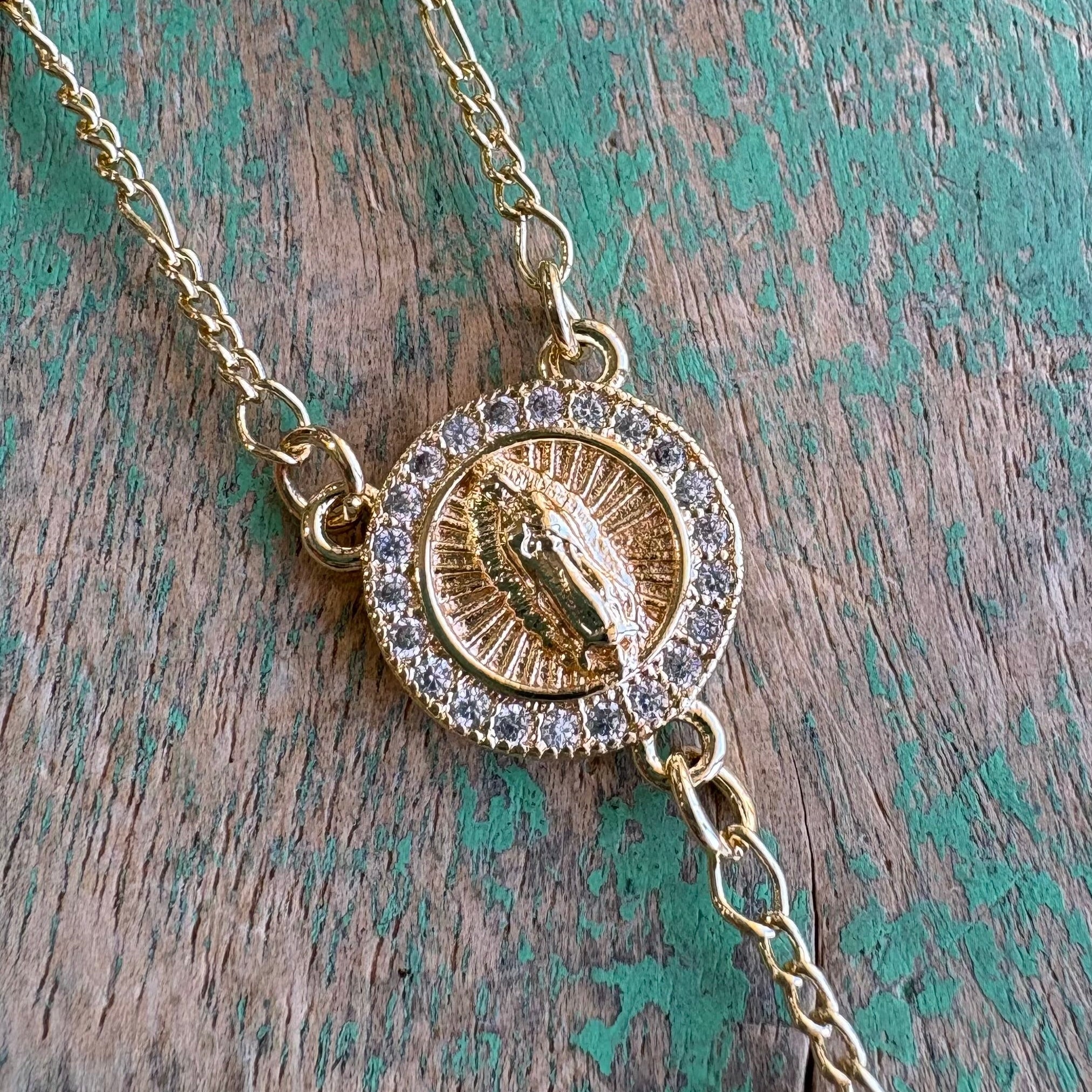 Gold Plated OLG 6MM Rosary Necklace