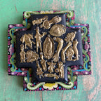 Floral Border Milagros Cross