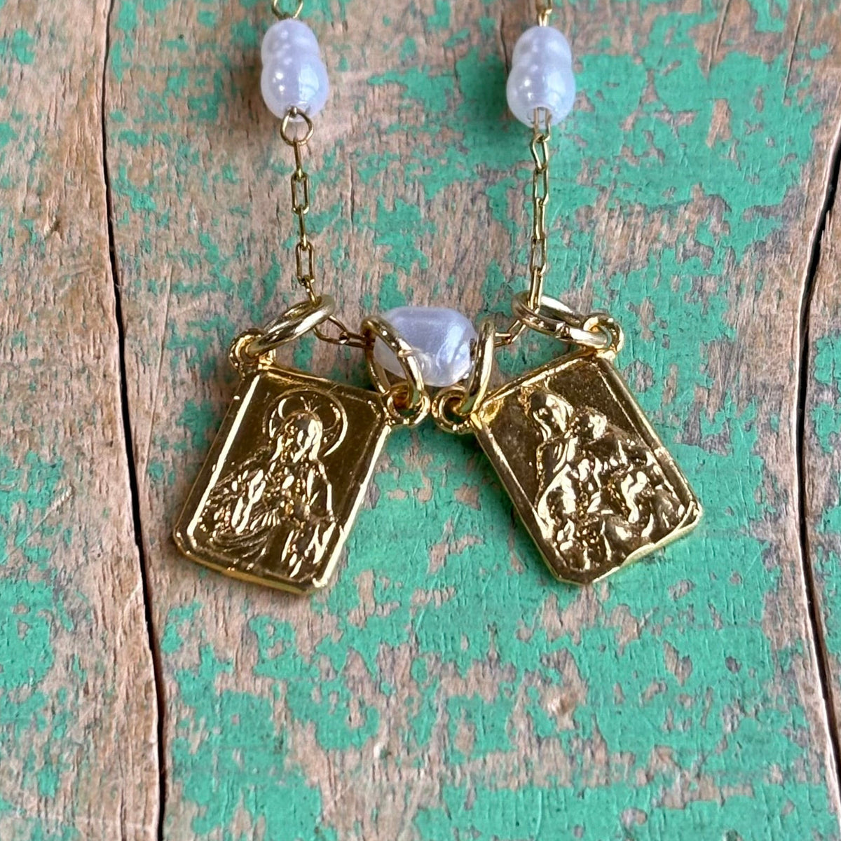 Pearl Scapular Necklace