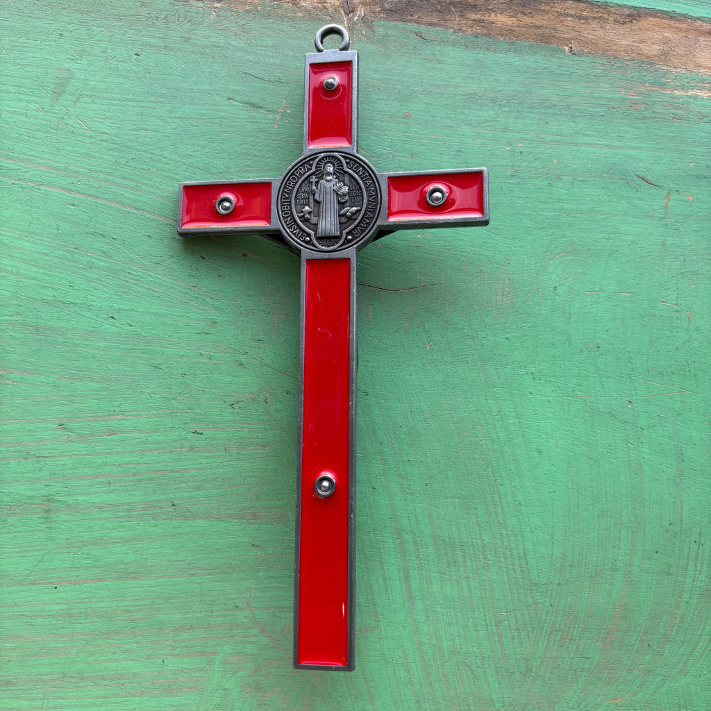 7” St. Benedict Enamel Crucifix – Metal Alloy