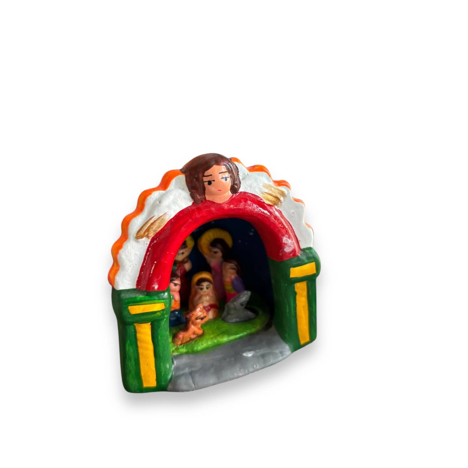 Handmade Peruvian Nativity Ornaments: Christmas decor
