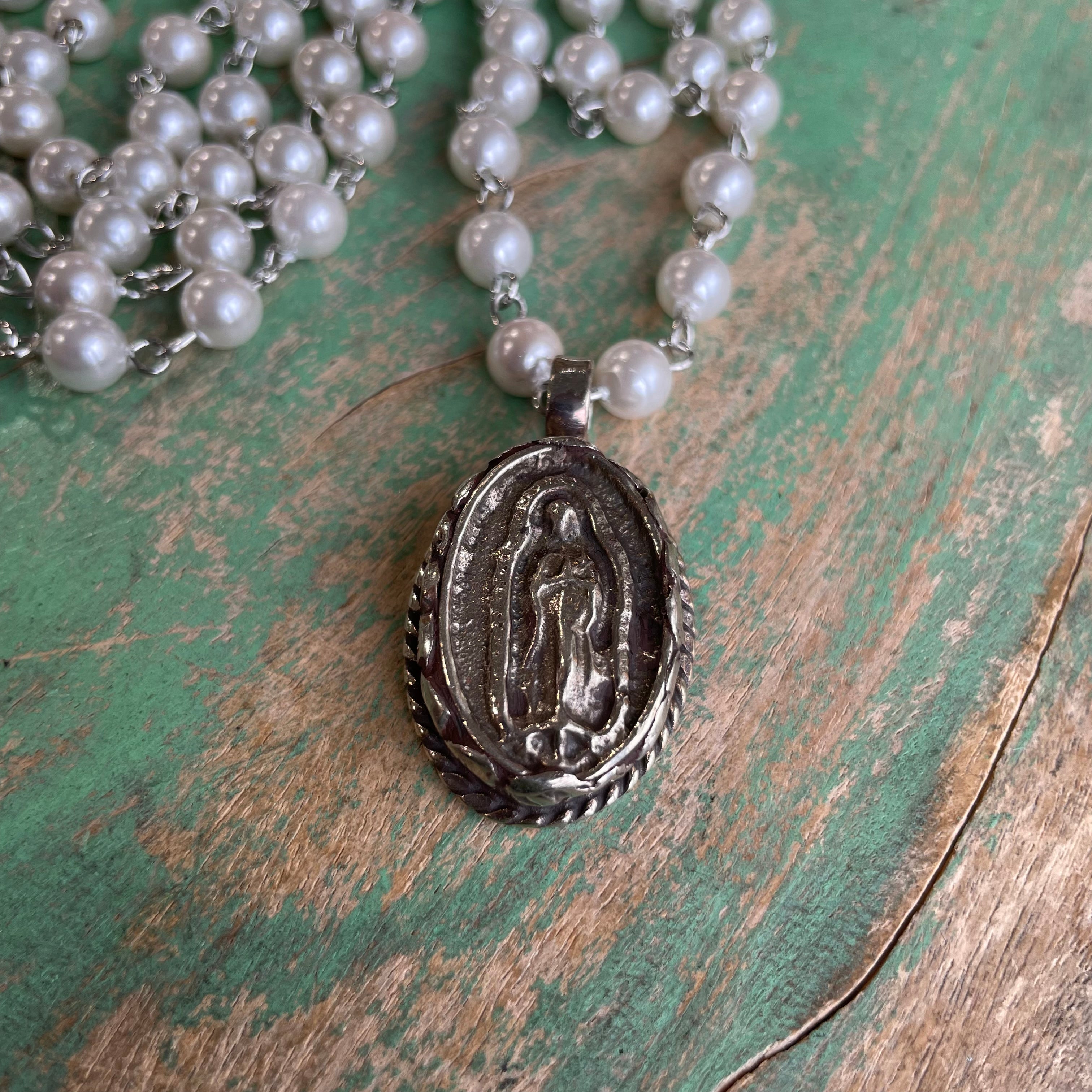 Double Strand Pearl OLG Necklace