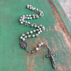 Miraculous Floral Blush Rosary