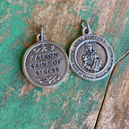 St Dymphna Round Italian Medal (Stress or Alzheimers and Dementia)