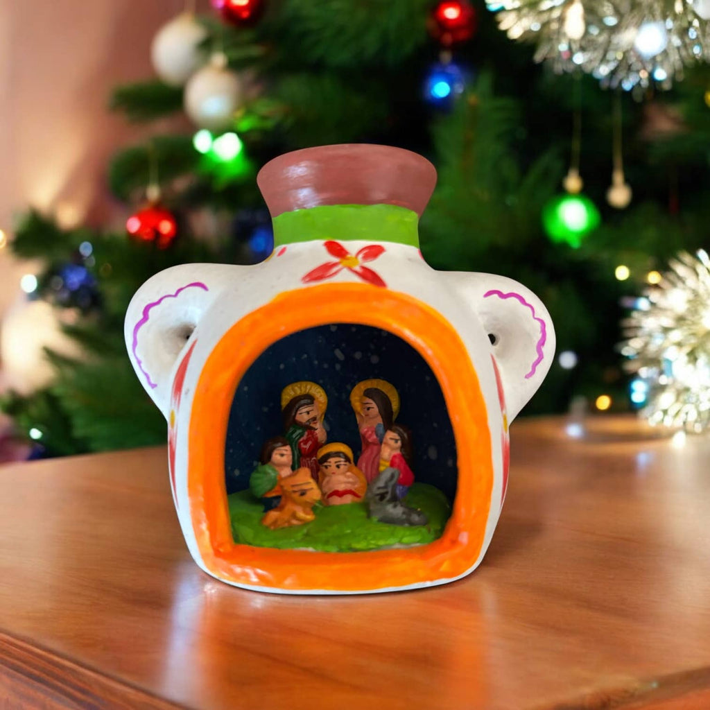 Handmade Peruvian Nativity Ornaments: Christmas decor