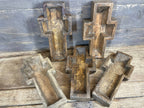 Wooden Small Imperfect Cross Bowls