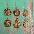 Brass Medallions with Religious Images
