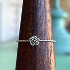 Stainless Steel Mini Rose Rings