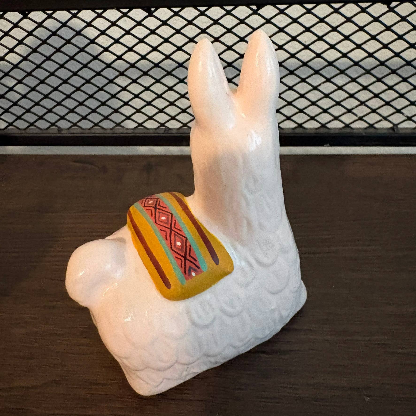Peruvian Llama with Nativity Scene