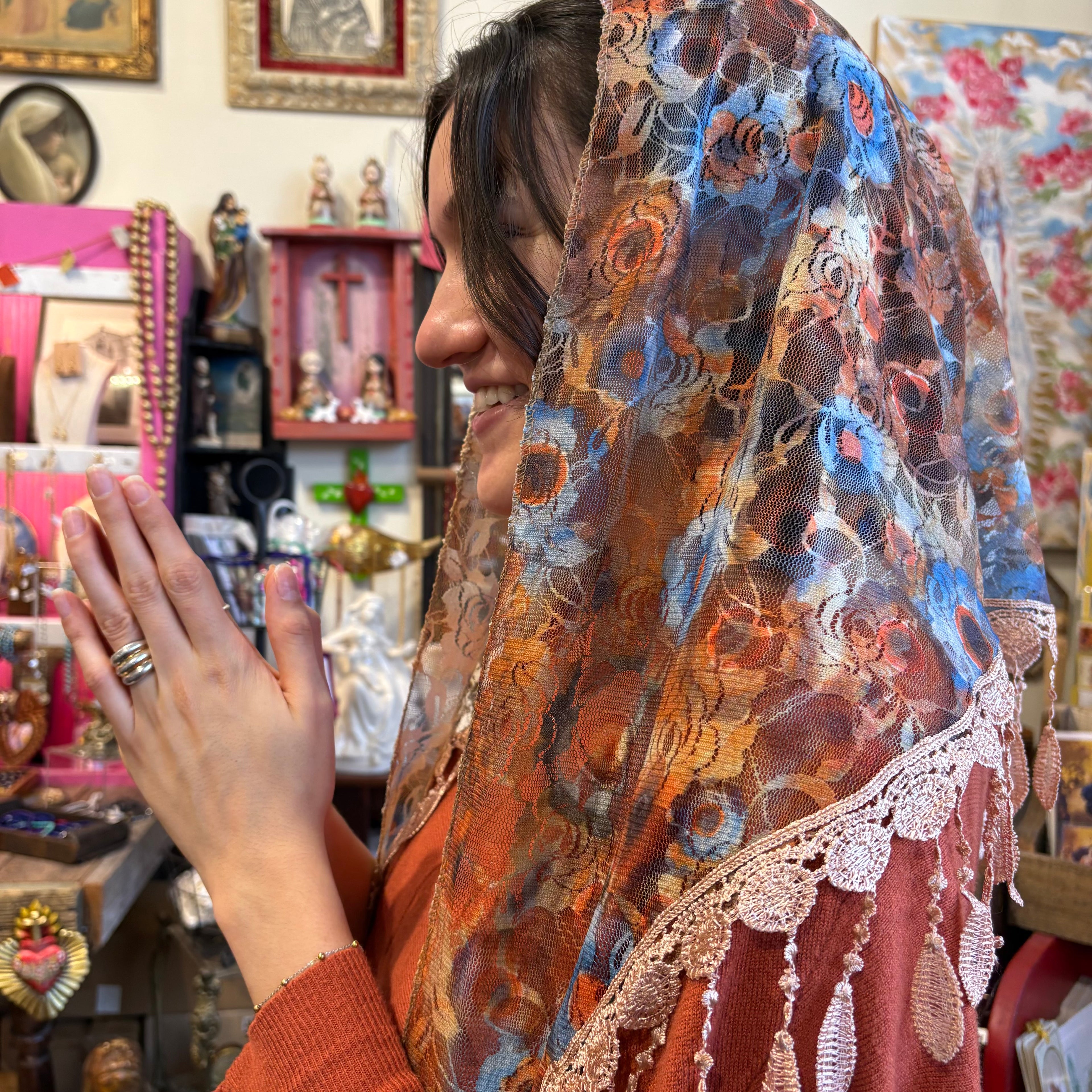 Colorful Floral Veils