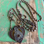 Virgin Mary Sacred Heart Necklace