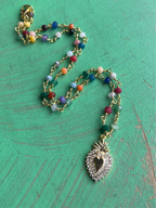Pastel Sacred Heart Necklace