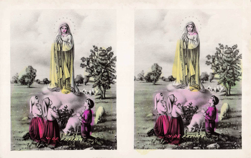 Religious Hand-Tinted Card, - Ntra. Sra. de Fatima, PSC8