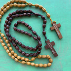 Wooden Chi-Rho Rosary – A Symbol of Faith and Devotion