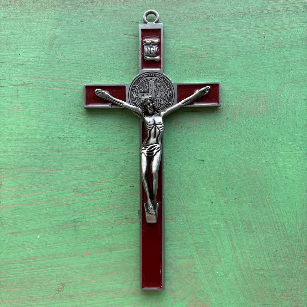 7” St. Benedict Enamel Crucifix – Metal Alloy
