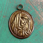Brass Medallions with Religious Images