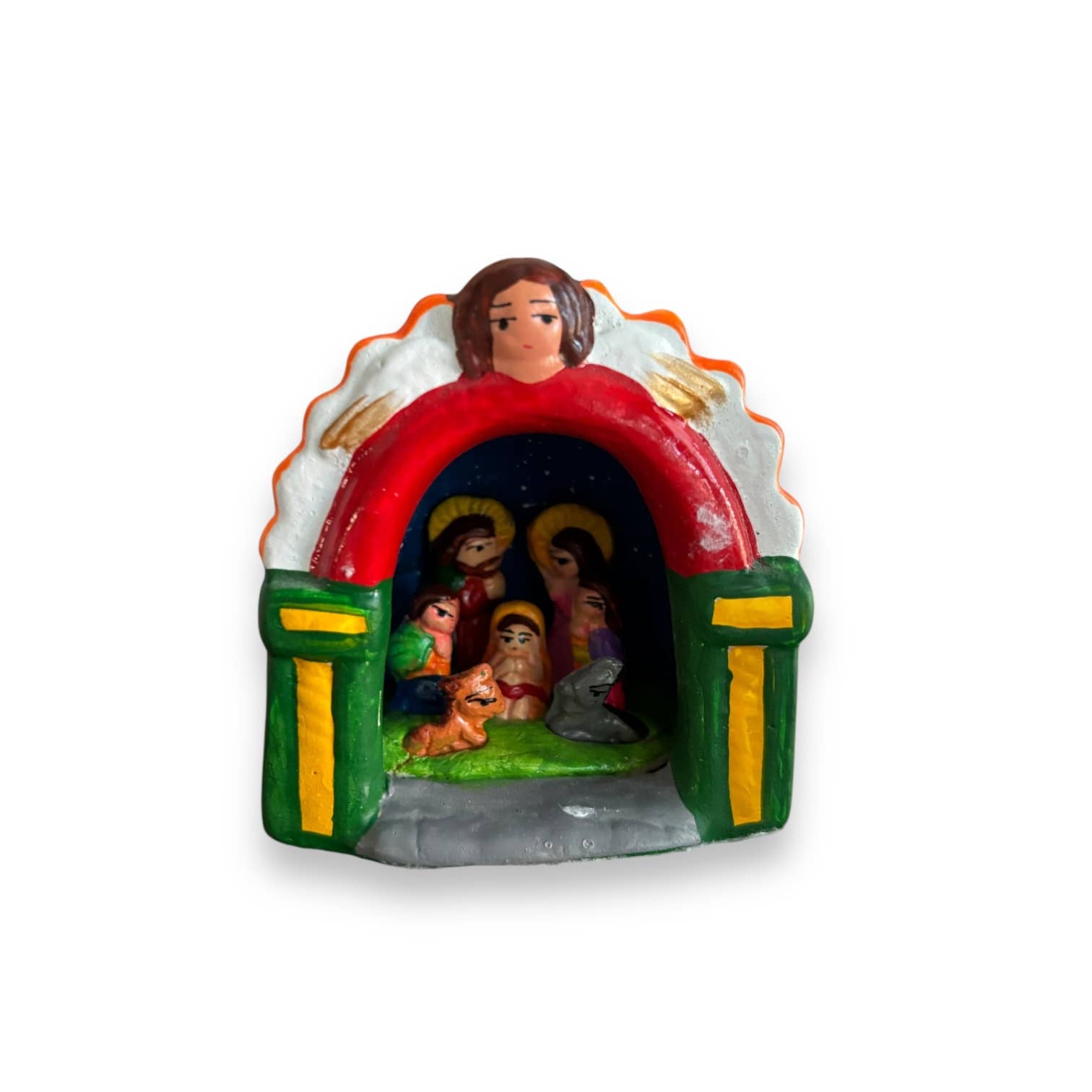 Handmade Peruvian Nativity Ornaments: Christmas decor