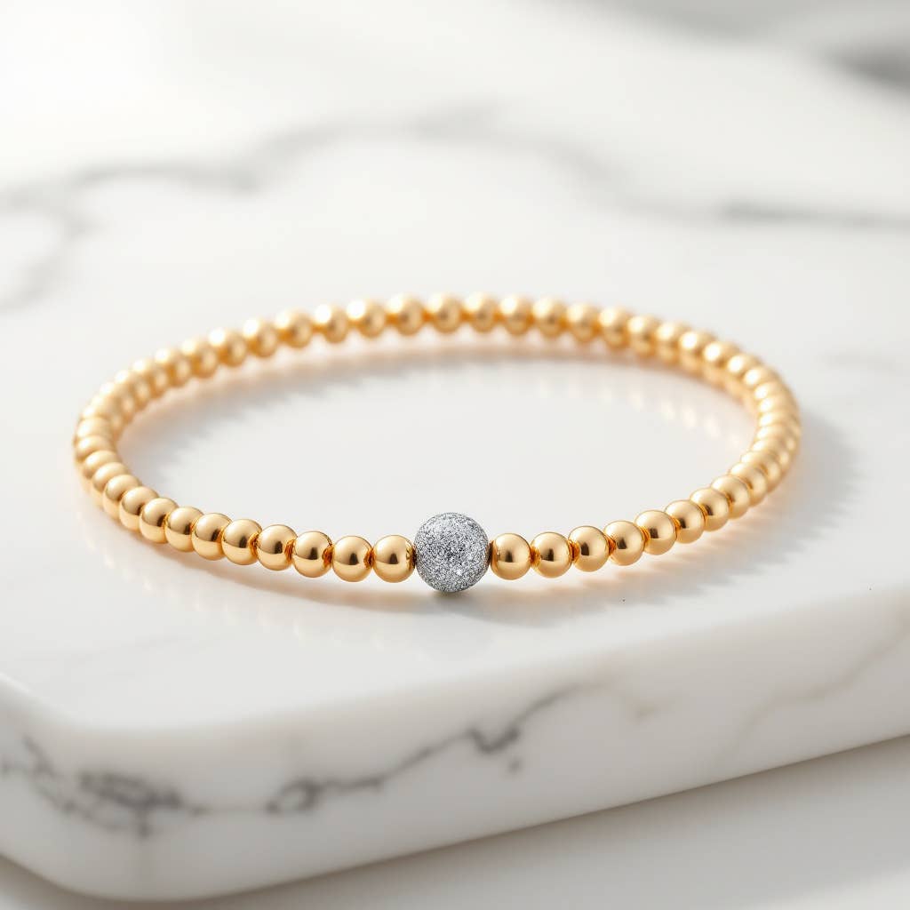 KATIE | Stretchy Anti-Tarnish 14K Gold Filled Bracelet