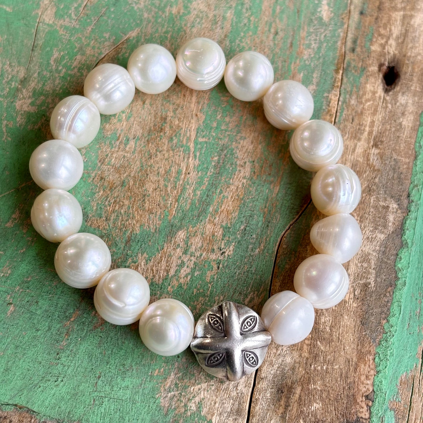 Sterling Silver Pearl Bracelet