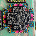 Floral Border Milagros Cross