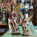 St Michael Colorful Statues