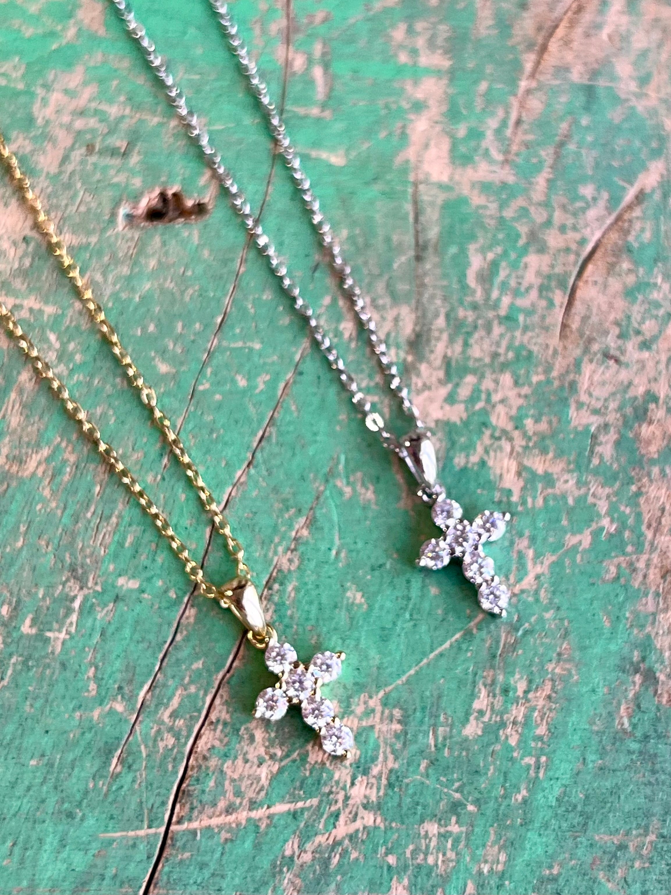 Moissanite Cross Necklace