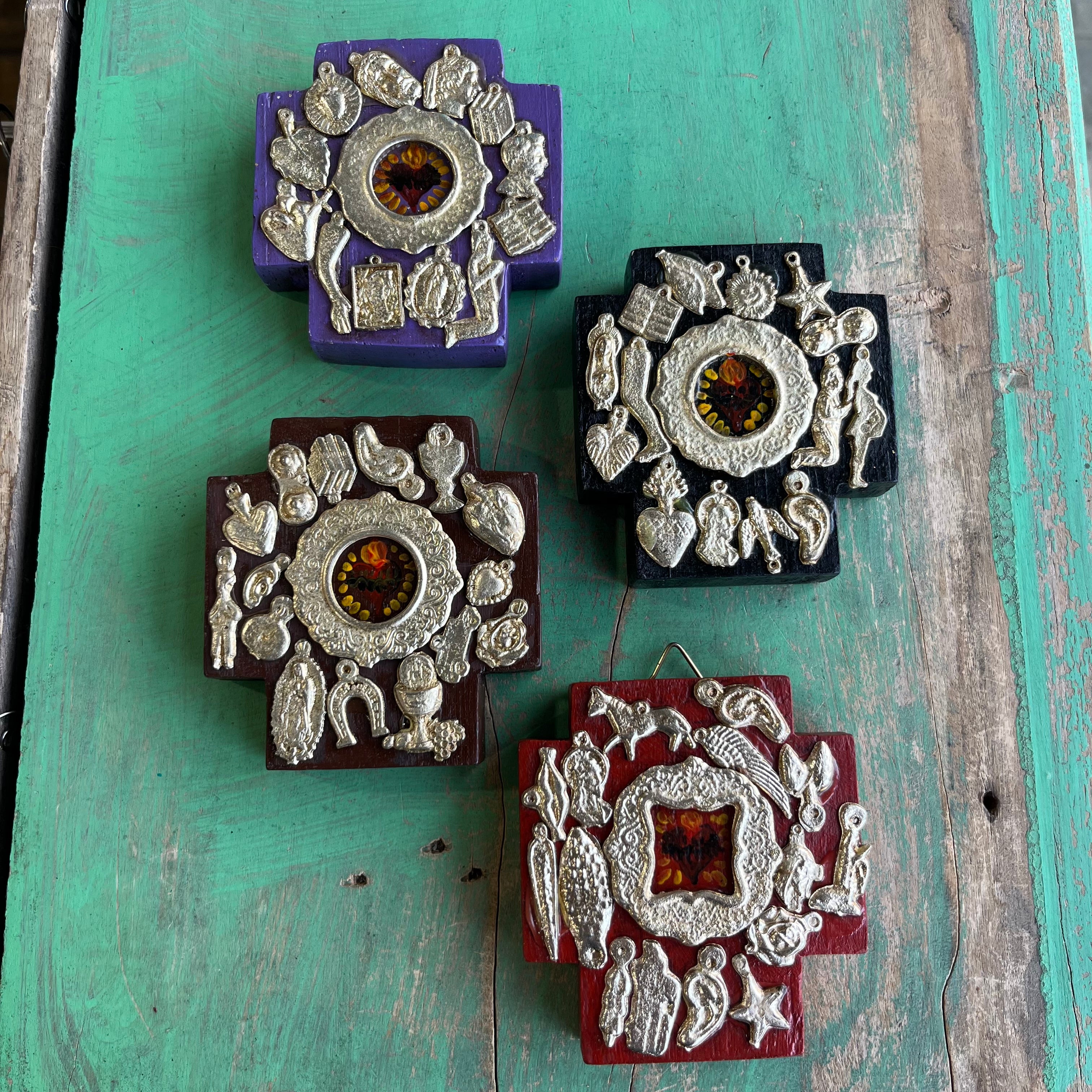 Small Milagros Square Cross