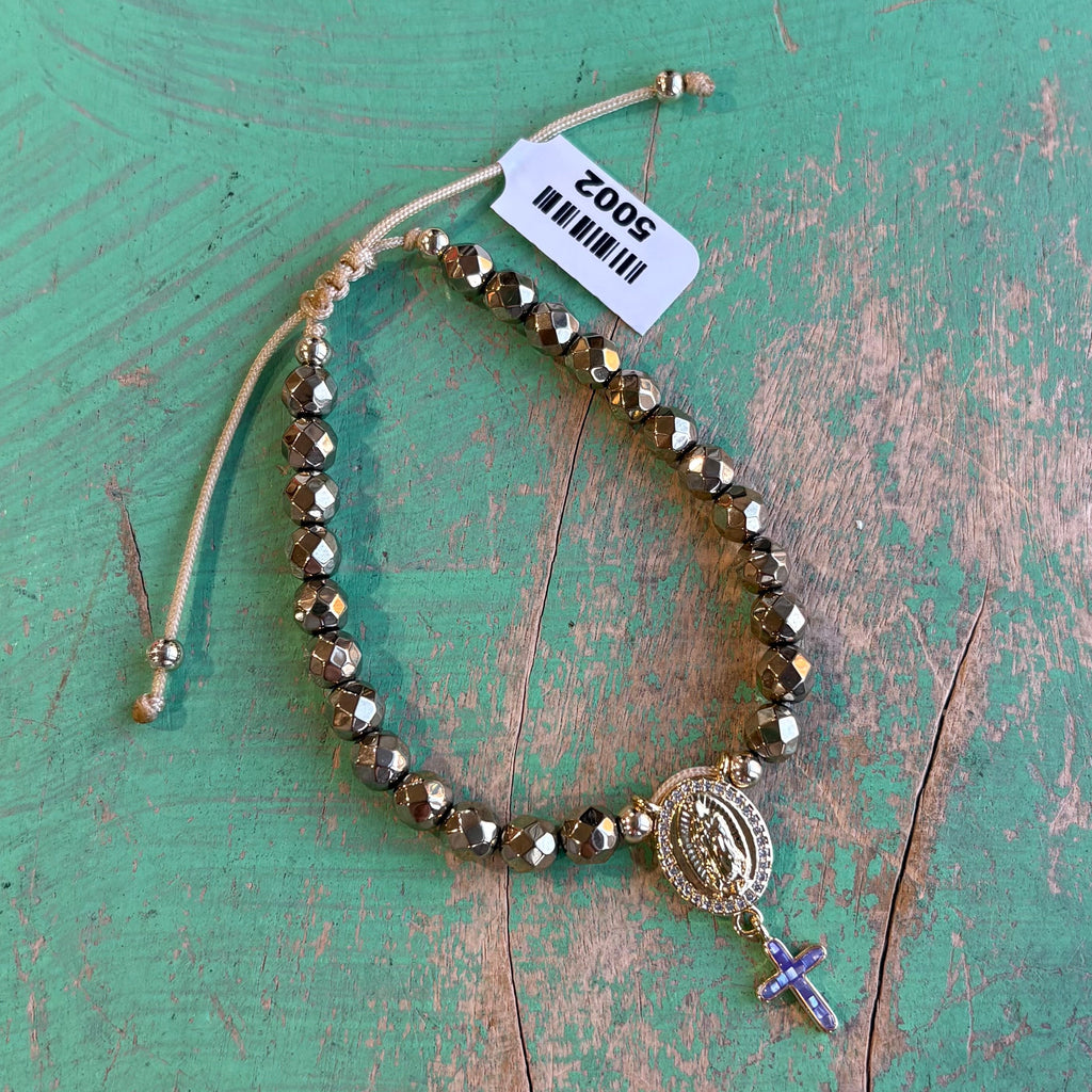 Golden Faith Hematite Bracelet
