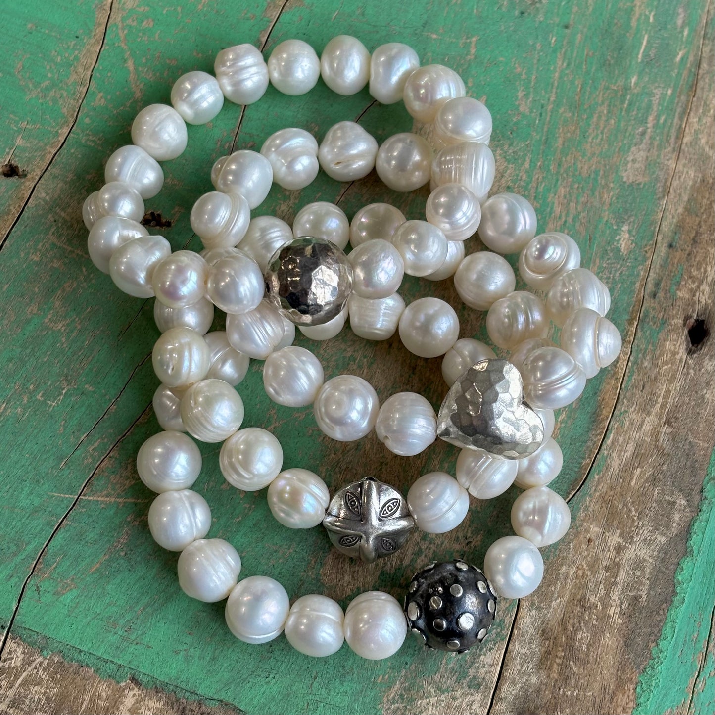 Sterling Silver Pearl Bracelet