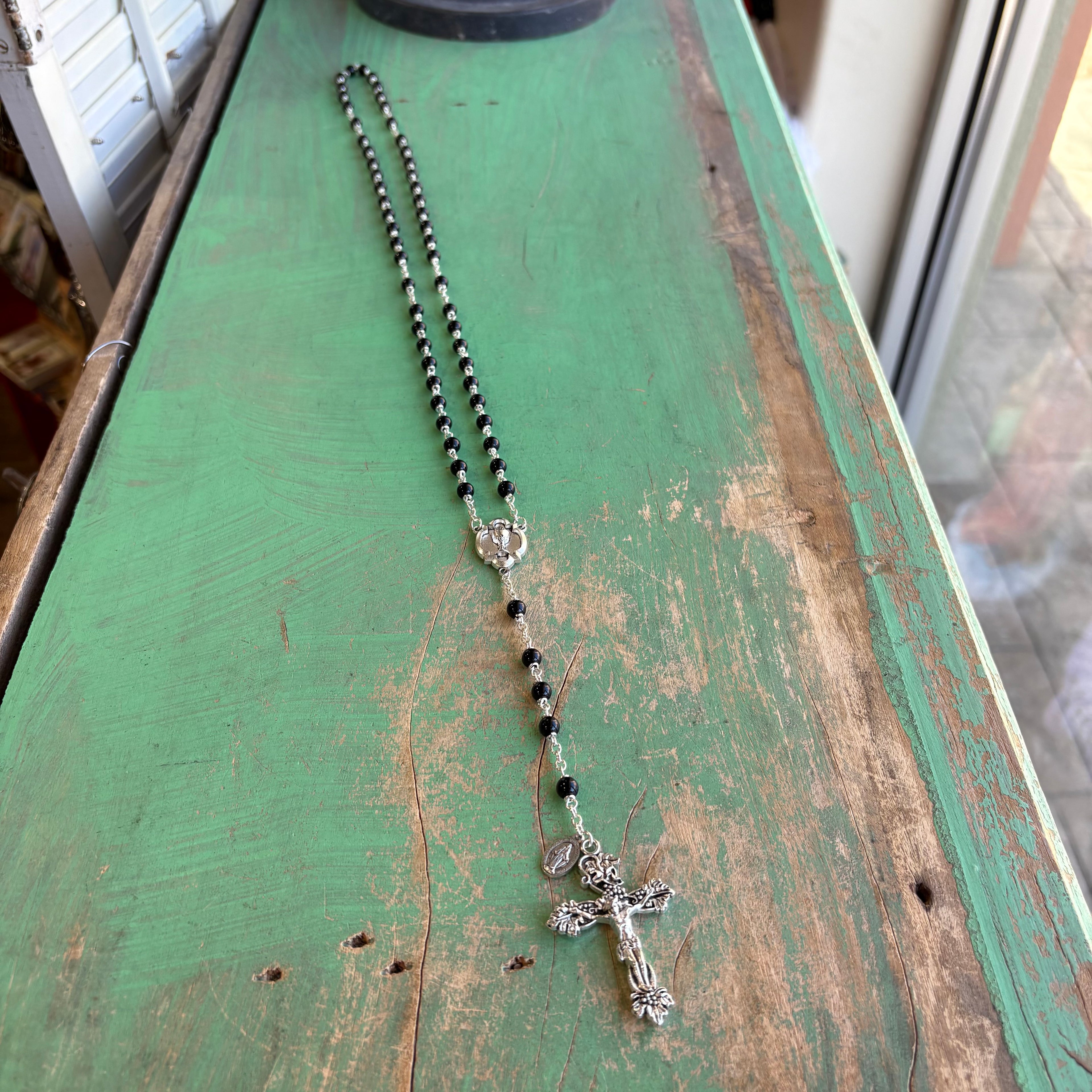 White Heritage Holy Communion Rosary