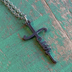 Stainless Steel Faith Cross Necklace