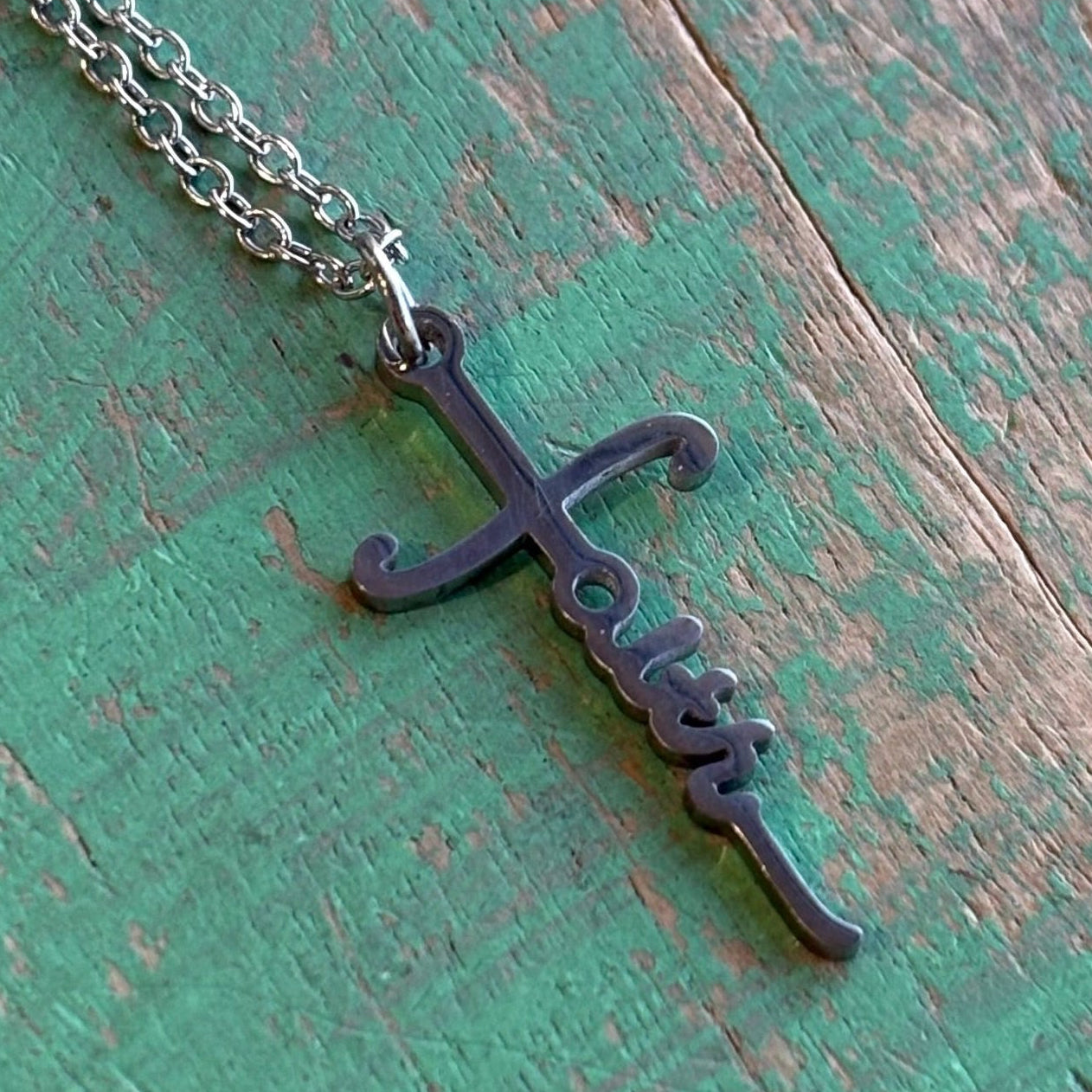 Stainless Steel Faith Cross Necklace