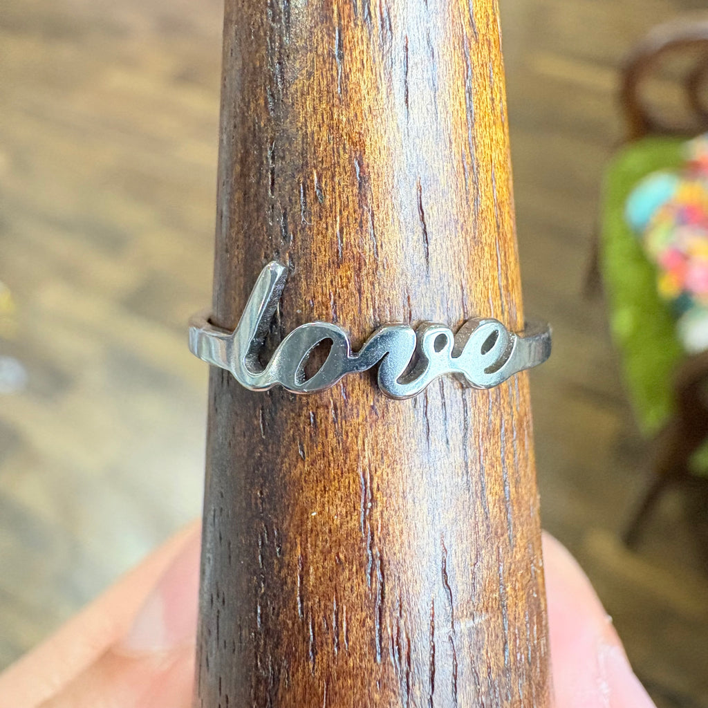 Stainless Steel Adjustable Love Rings