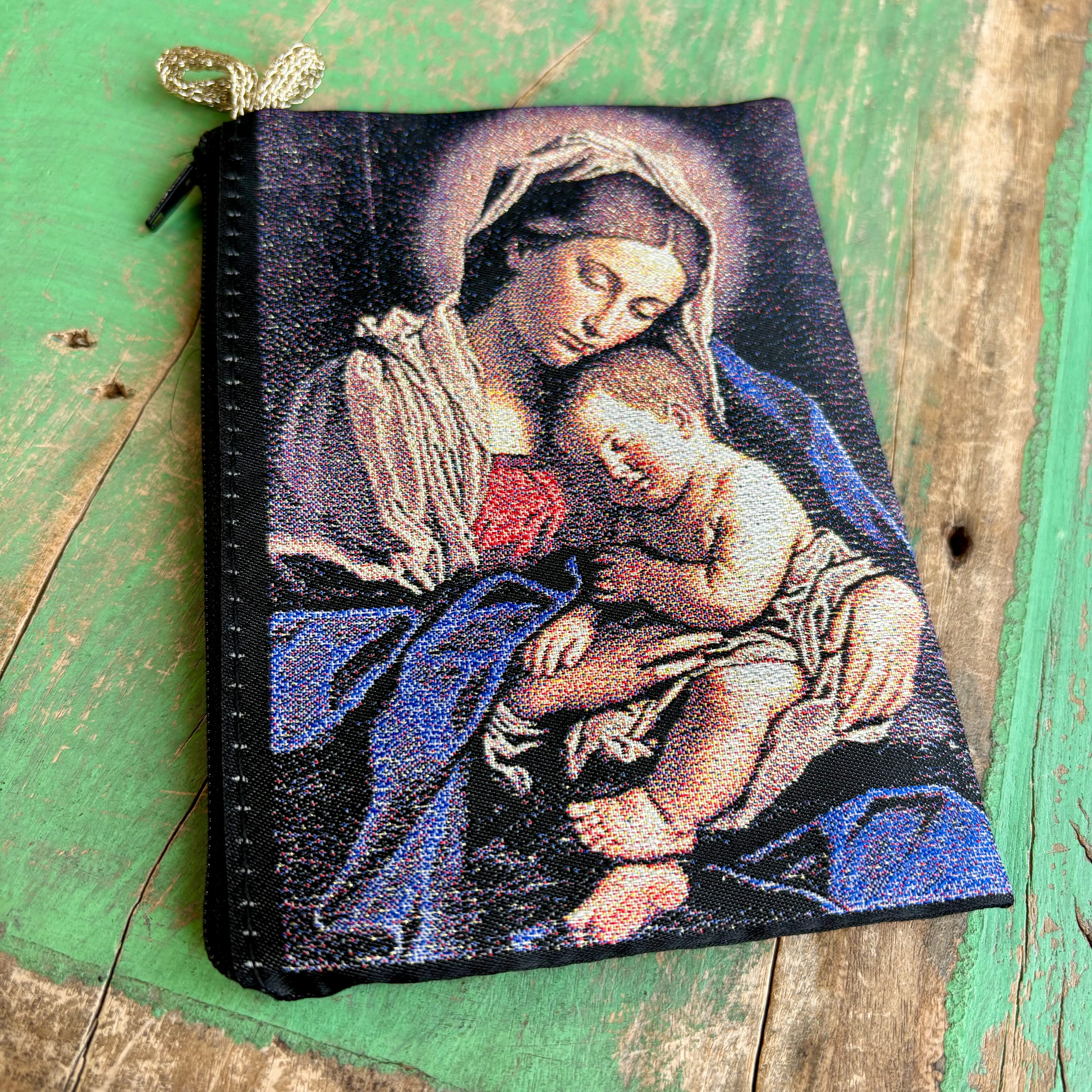 Large Rosary Pouches of Madonna and Child