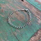 Sterling Silver Rombo Charm Bracelet