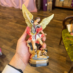 St Michael Colorful Statues
