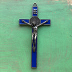 7” St. Benedict Enamel Crucifix – Metal Alloy