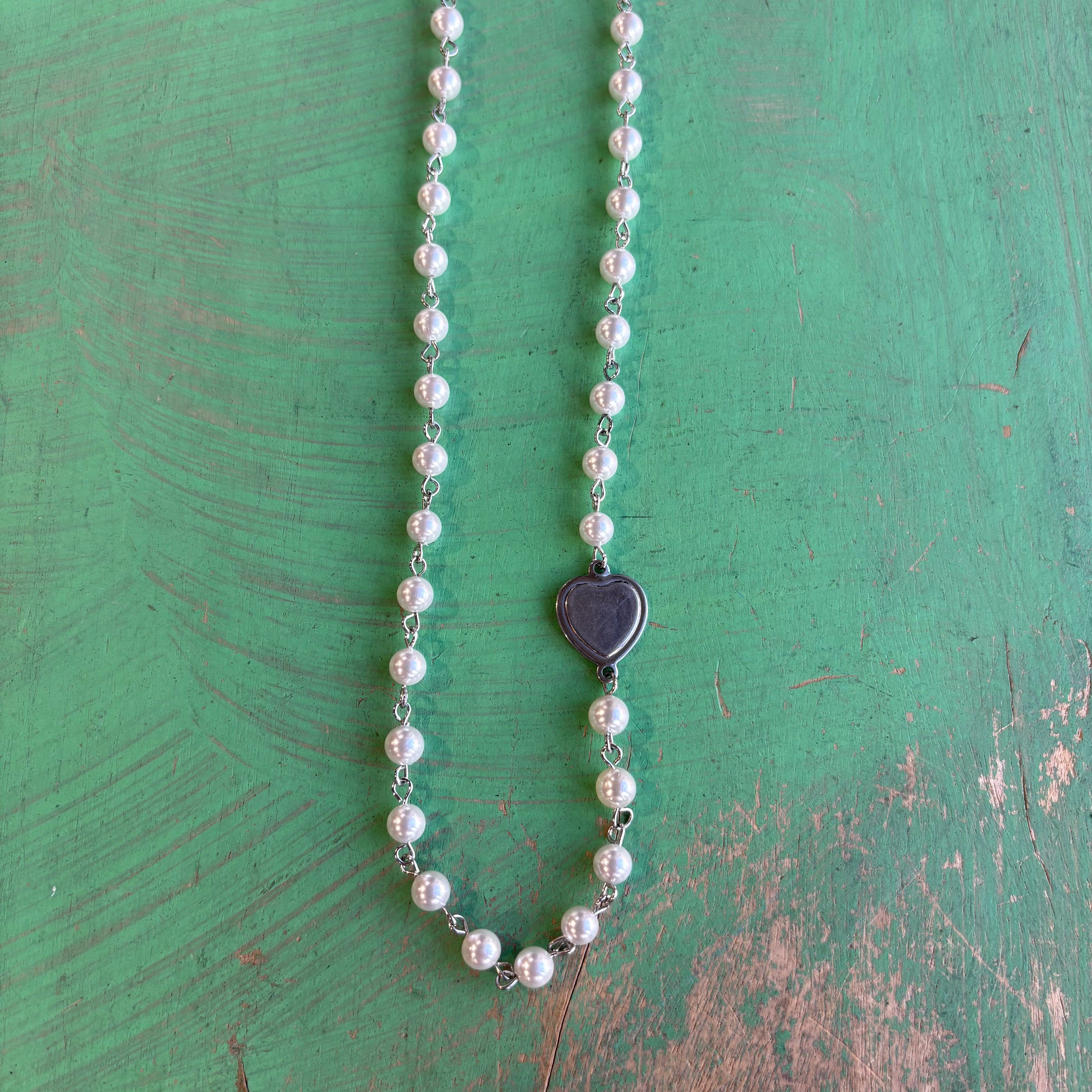 Simple Shell Pearl Heart Necklace, Bracelet or Earrings