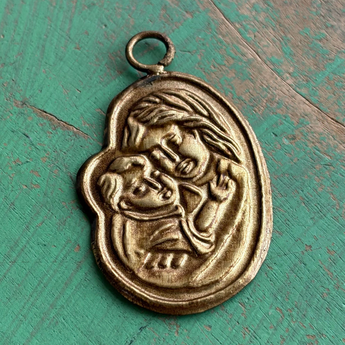 Brass Medallions with Religious Images