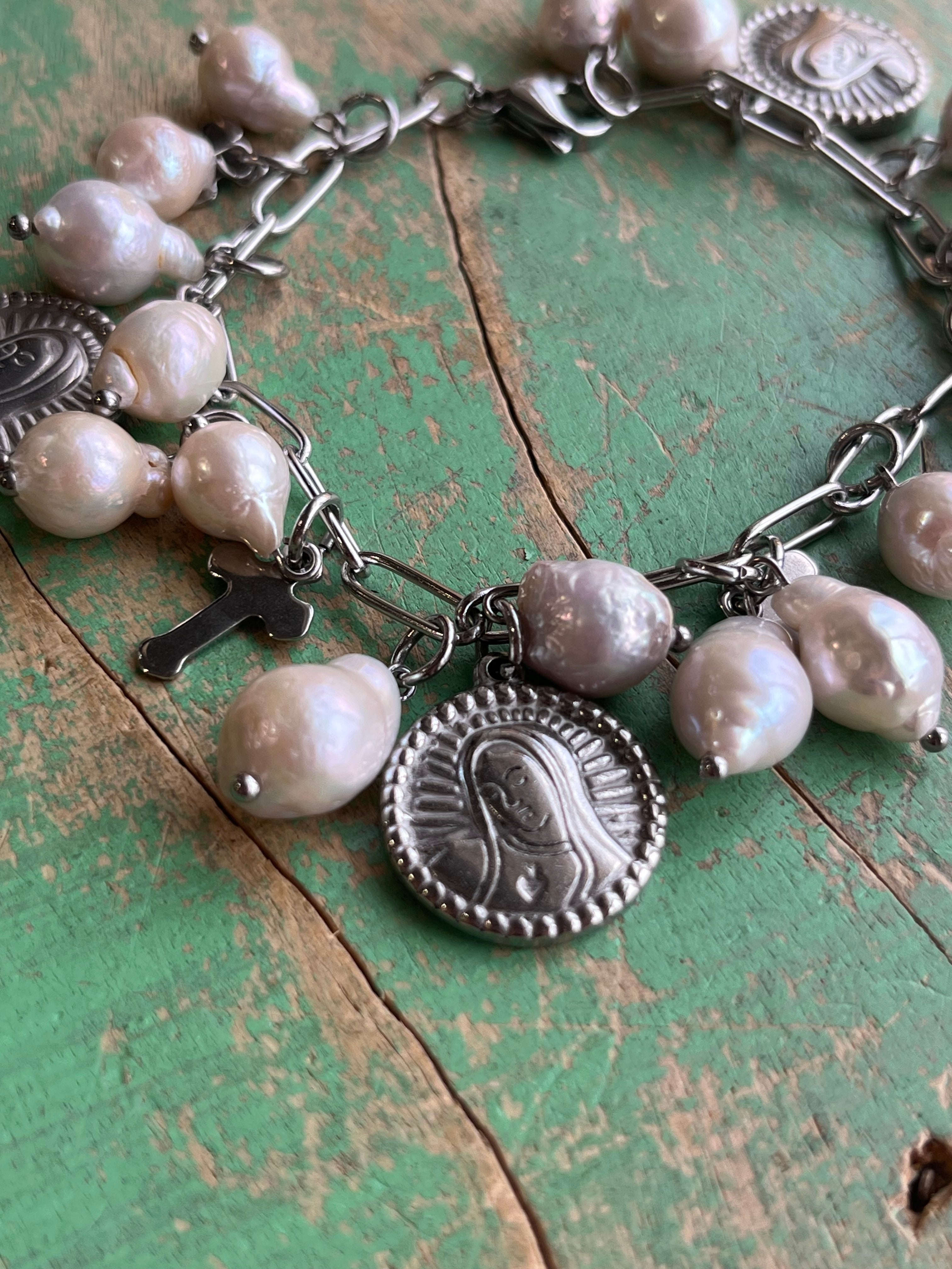 Pearl OLG Charm Bracelet